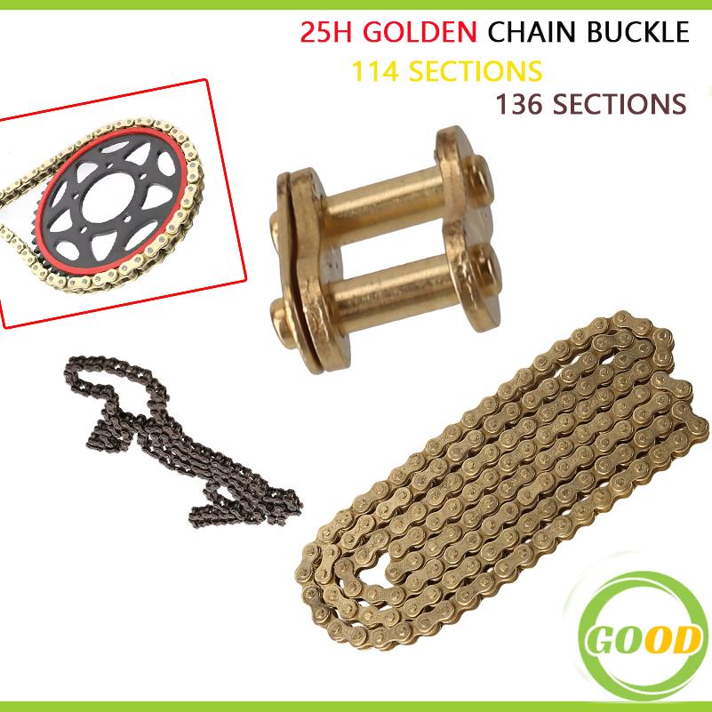 Bike Chain - โซ่ทอง 25H 114, โซ่สีดำ 25H 136,