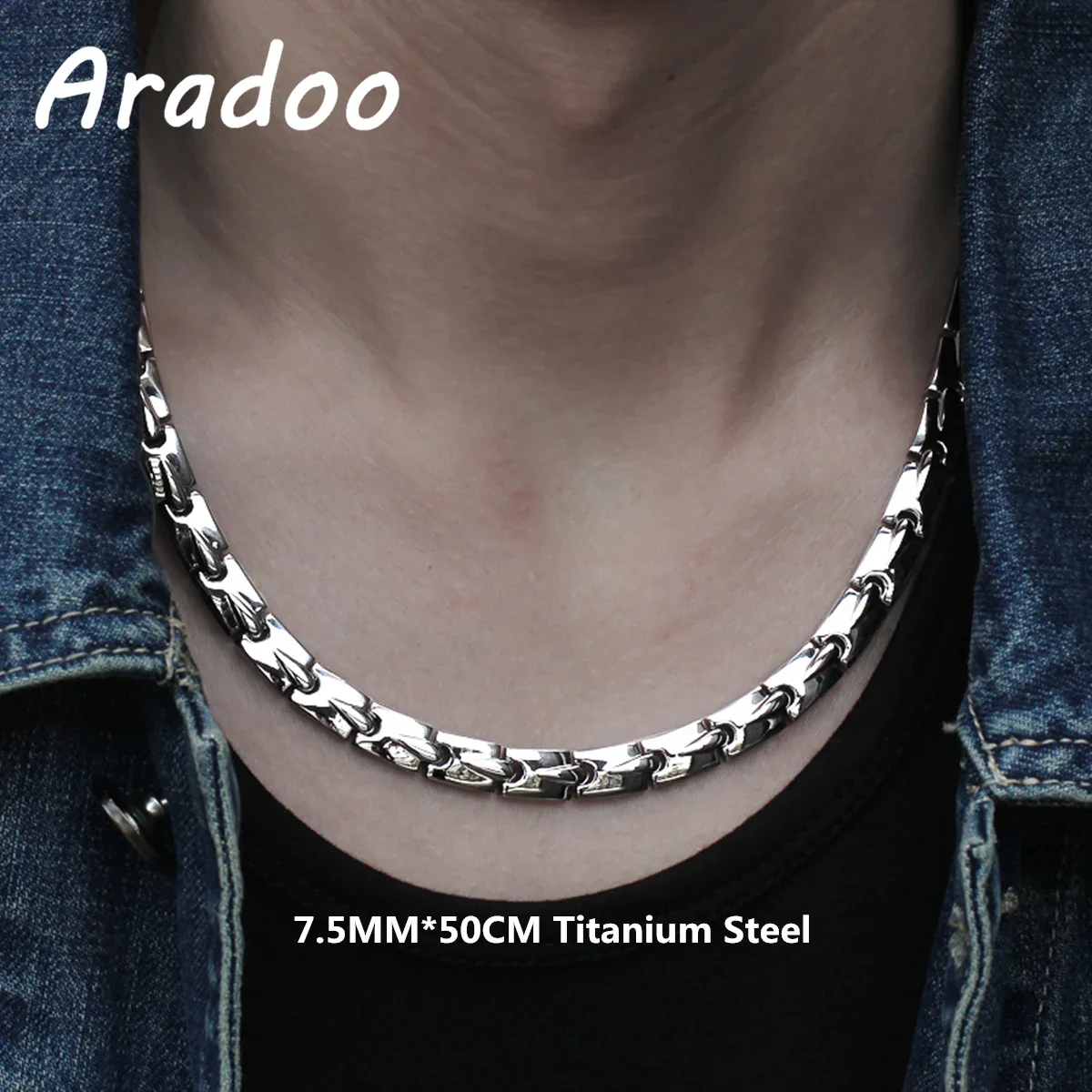 สร้อยคอไทเทเนียมเหล็กประจุลบป้ - Ansi Chain บทวิจารณ์และราคา