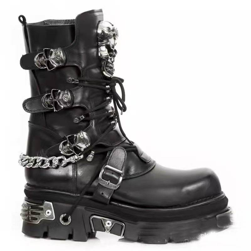 แฟชั่นผู้ชายของแท้หนังรถจักรยา - Motorcycle Chain บทวิจารณ์และราคา