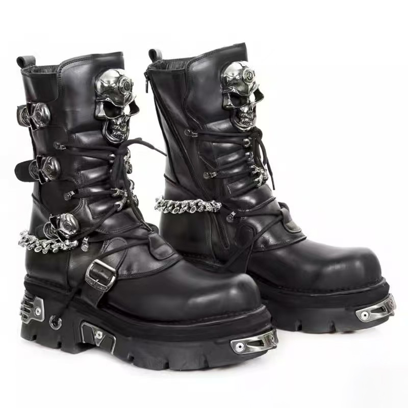แฟชั่นผู้ชายของแท้หนังรถจักรยา - Motorcycle Chain บทวิจารณ์และราคา