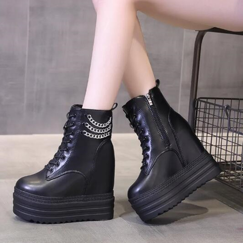 ใหม่ผู้หญิงข้อเท้ารองเท้าหนังห - Motorcycle Chain บทวิจารณ์และราคา