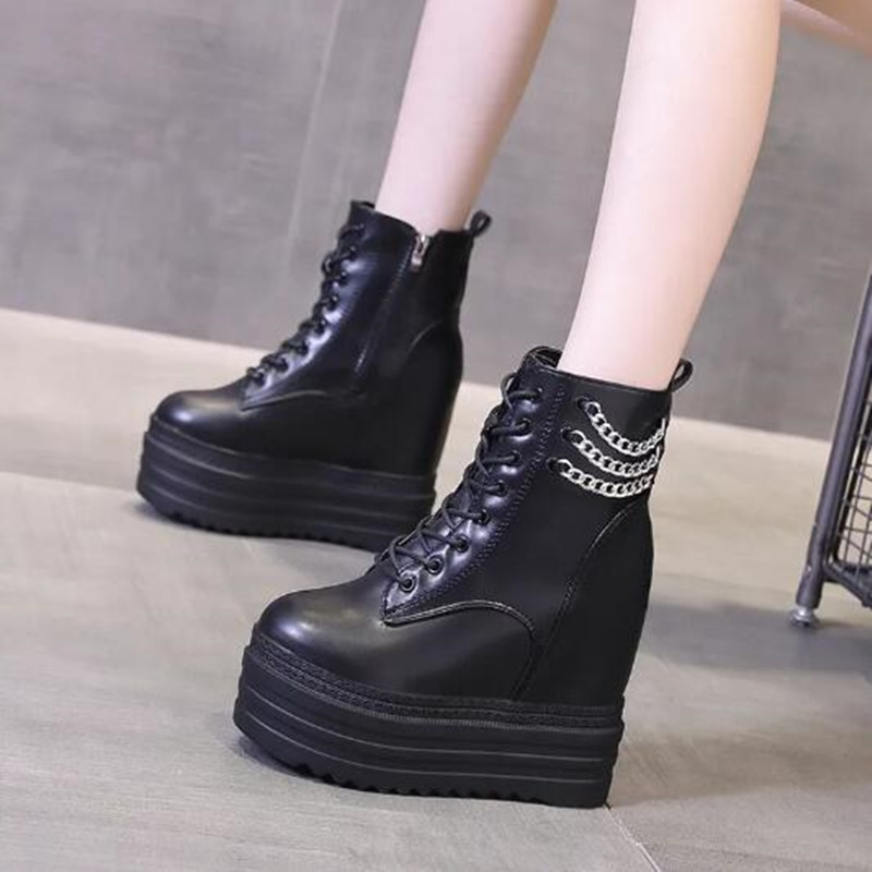 ใหม่ผู้หญิงข้อเท้ารองเท้าหนังห - Motorcycle Chain บทวิจารณ์และราคา