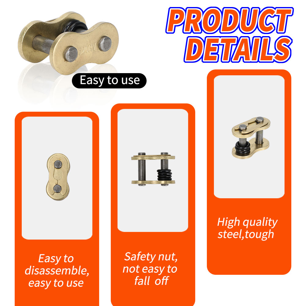 รถจักรยานยนต์หัวเข็มขัดแหวน Li - 428 Chain บทวิจารณ์และราคา