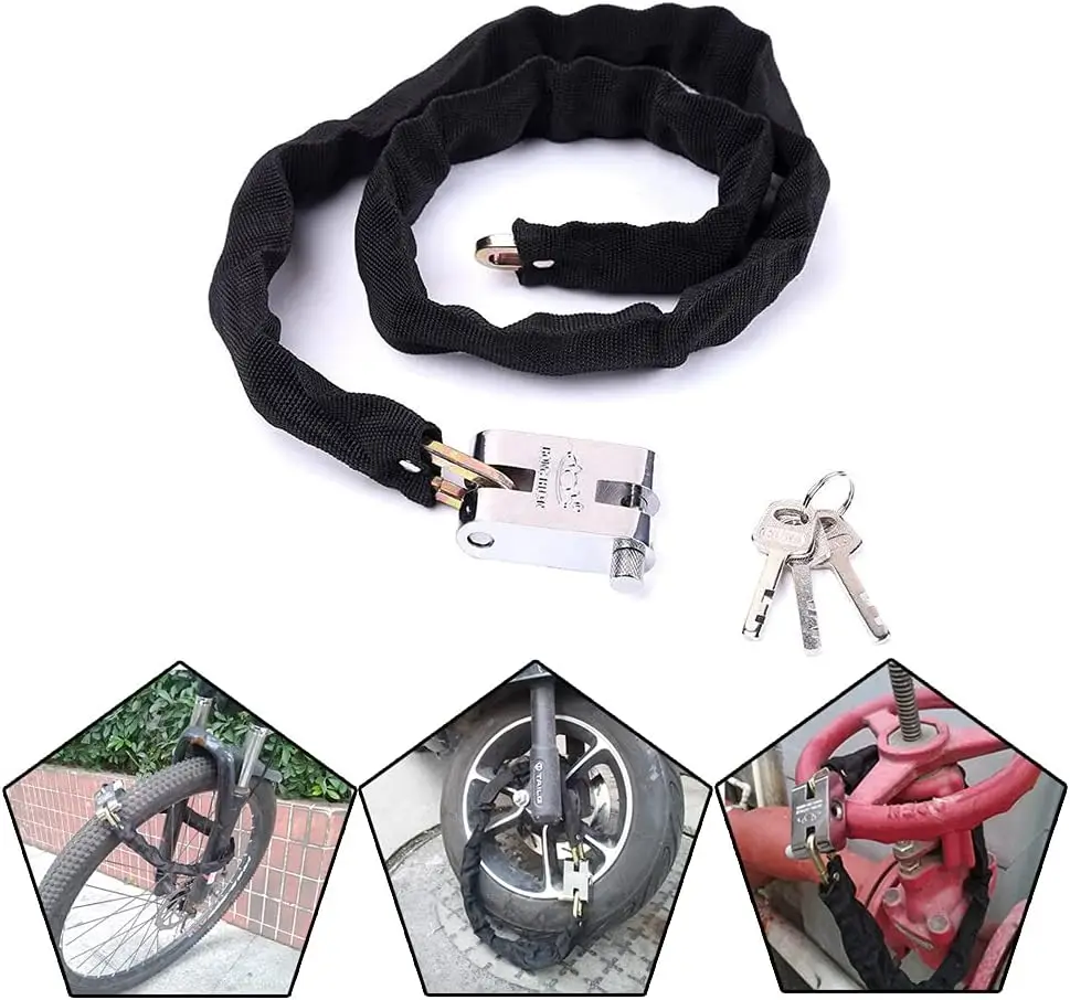 กุญแจล็อครถจักรยานยนต์แบบโซ่ 1 - Bicycle Chain บทวิจารณ์และราคา