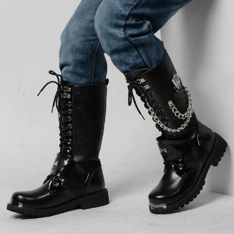 รองเท้าบูทมอเตอร์ไซค์แฟชั่นผู้ - Motorcycle Chain บทวิจารณ์และราคา